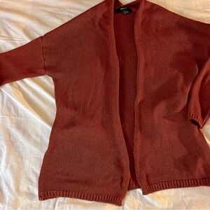 Rust‎ orange brown Cardigan Forever 21 Small